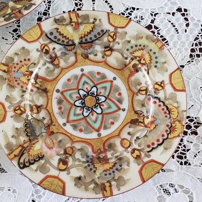 Three 7" Chinese plates