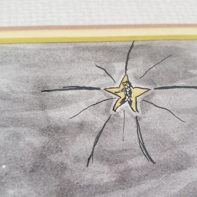 11" x 14" original vintage drawing/ watercolor