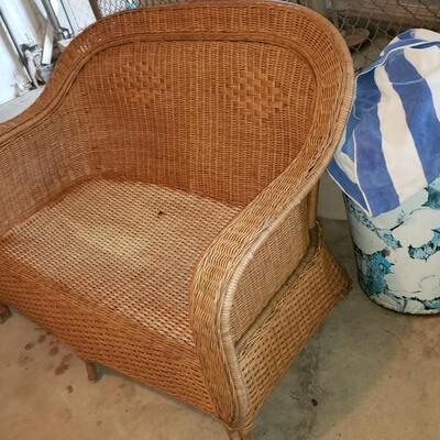 Boho Wicker loveseat 55" Long