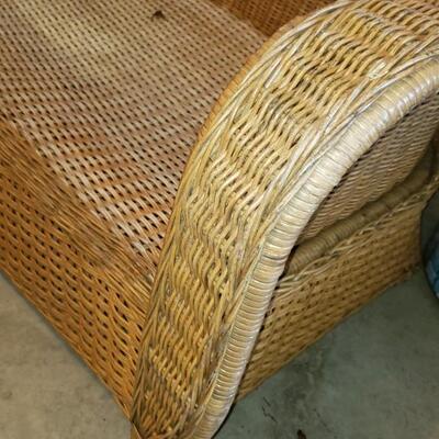 Boho Wicker loveseat 55" Long