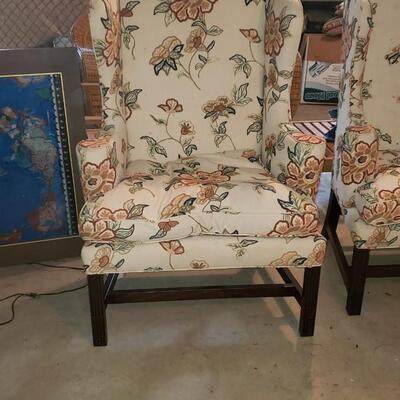 Two Kittinger armchairs, need to be reupholstered