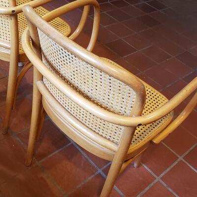 4 Boho Bentwood chairs two need recaning