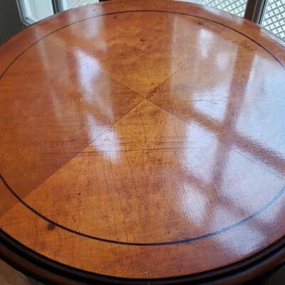 Two antique side tables or plant stands 38" tall