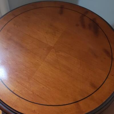 Two antique side tables or plant stands 38" tall