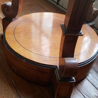 Two antique side tables or plant stands 38" tall