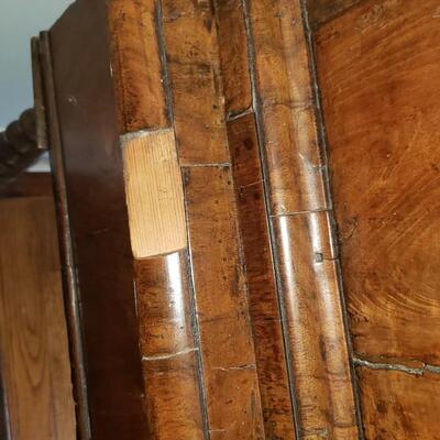 William and Mary Chest on Stand with turned legs  Antique dresser
