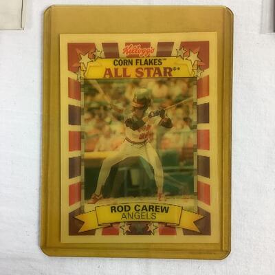 567  Assorted Baseball Card Lot 1992 Kelloggs All-Star Rod Carew, 1989 Topps Hank Aaron #663, 1988 Topps Eddie Murray '87 Record Breakers...