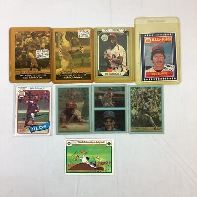 569  Assorted Lot of Baseball Cards 1986 Sportflics #43, 47, 48. 1991 Leaf Wes Chamberlain #178, 1986 BK Mike Schmidt #5-20, 1980 BK...