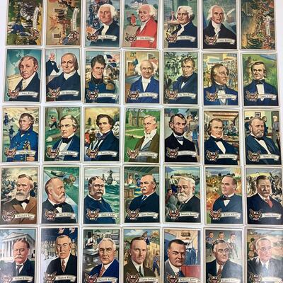572  1952 Bowman U.S. Presidents Collector Series 1-36