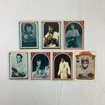 573  Seven Vintage Boxcar Cards Elvis Presley Collectables