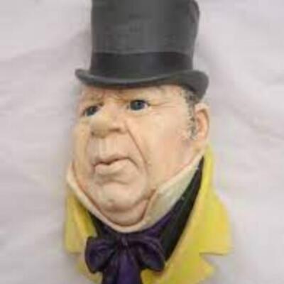 Bossons Chalkware Mr. Micawber Head