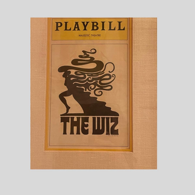Framed Playbill of The Wiz with original Cast