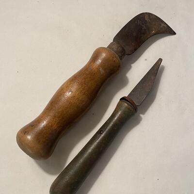 Pair Antique Carving Tools
