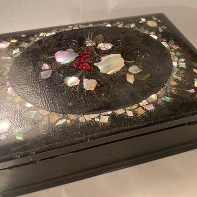 Large Inlay Mother of Pearl Box 