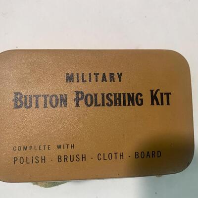 Military Button Polishing Tin