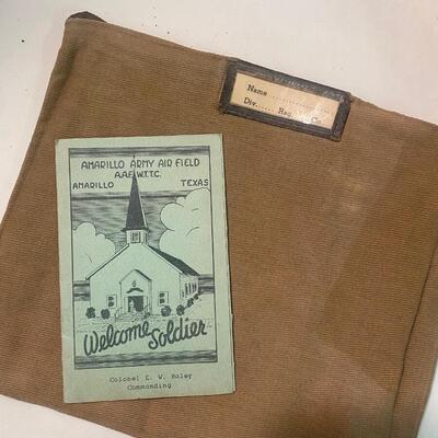Welcome Solidier Pamphlet and Canvas Envelope