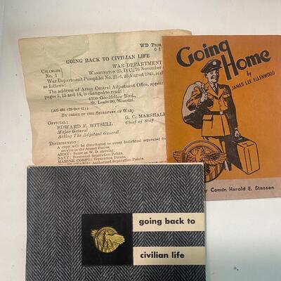 WWII MIlitary Solider Pamphlet Lot