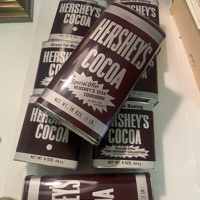 Hershey Cocoa Tin Lot