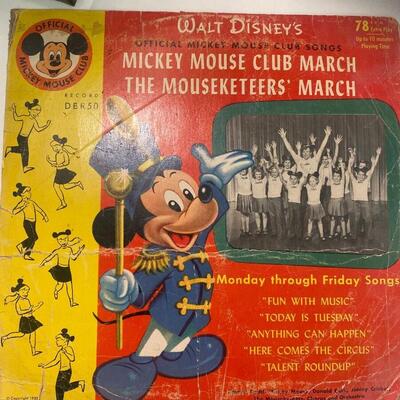 Three VIntage 45s Disney
