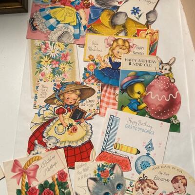 Vintage Birthday Greeting Cards 1950s Lot