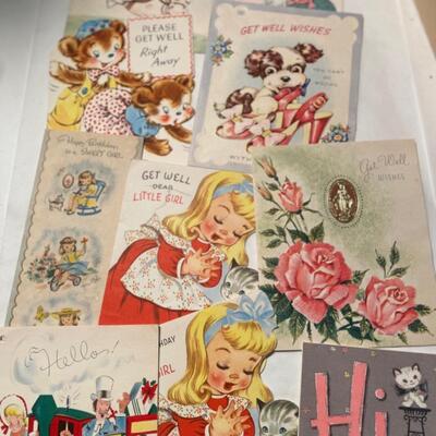 Vintage Greetings Card Lot 1950s