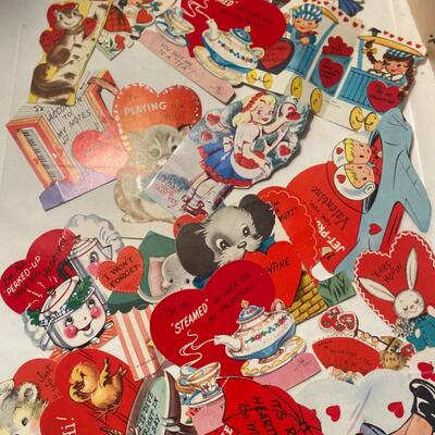 Vintage Valentine Card Lot