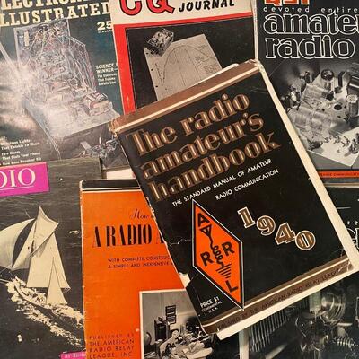 Amateur Radio 1940s 50s Lot Magazines