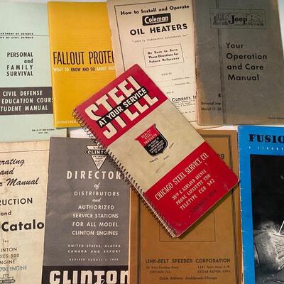 Ephemera Lot: 10 Piece Steel Engine Electrical Pamphlet Lot