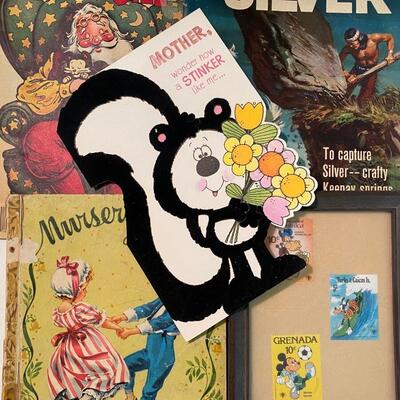 Vintage Kids Card Disney Stamp Lot