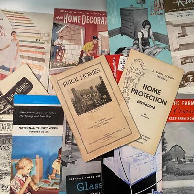 Ephemera Lot: Home Decor Kitchen Paint Plans Midcentury