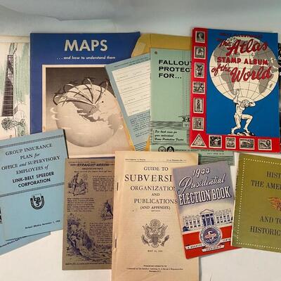 Ephemera Lot: Mixed USA Presidential Goverment Pamphlets