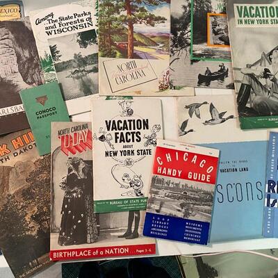 Ephemera Lot: Vintage Travel USA Black Hills Wisconsin etc.