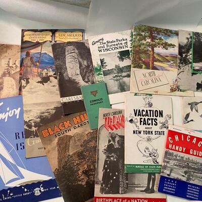 Ephemera Lot: Vintage Travel USA Black Hills Wisconsin etc.