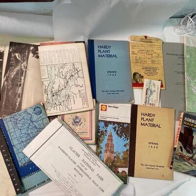 Ephemera Lot: Mixed Plant House Map etc.