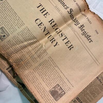 Des Moines Sunday Register vintage newspaper 1949 Three issues