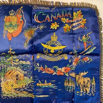 Royal Canadian Air Force Sllk Pillow Cover Souvenir Military