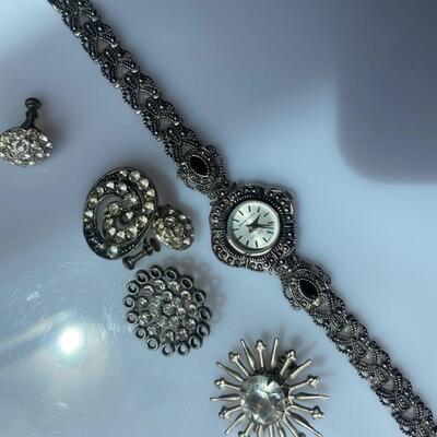 Silver Atomic and Modern Jewelry Lot