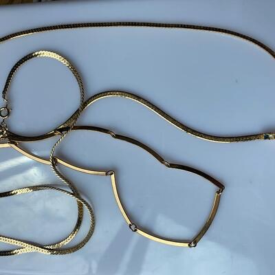 Mixed Gold tone Chain Lot