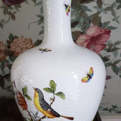 Pair of porcelain table lamps, Herend?