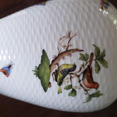 Pair of porcelain table lamps, Herend?