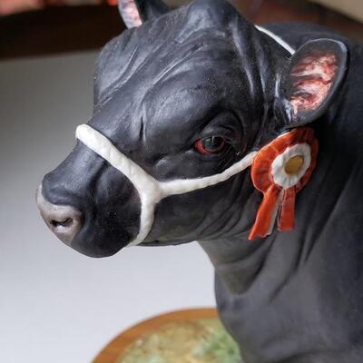 Aberdeen-Angus Bull modelled by Doris Lindner Royal Worcester 1961