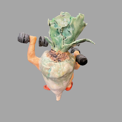 Susan Bergman Free Weight Onion Sculpture - 9"