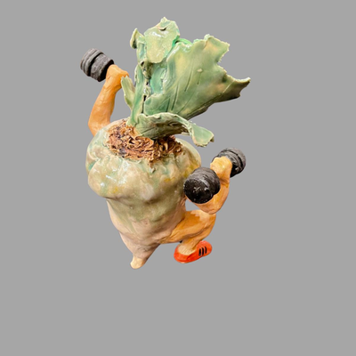Susan Bergman Free Weight Onion Sculpture - 9"