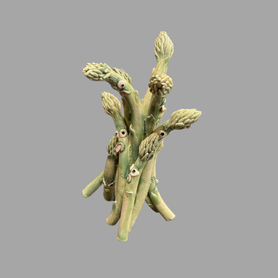 Susan Bergman Drunk Asparagus - 9"