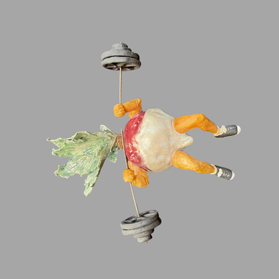 Susan Bergman Radish Press Sculpture - 11"