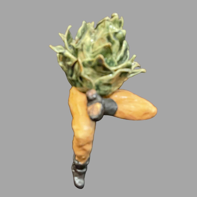 Susan Bergman Chilling Cabbage Sculpture - 6"