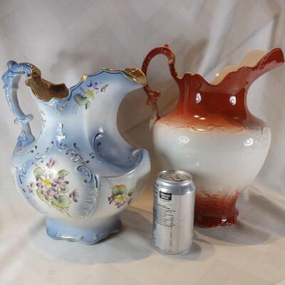 Pair of Washstand Water Pitchers