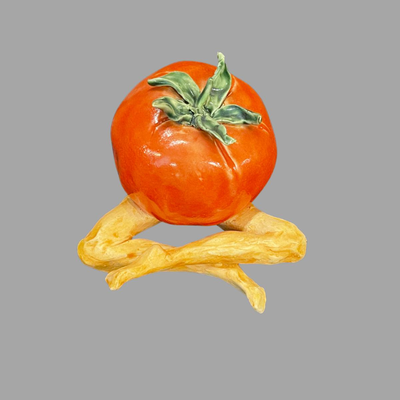Susan Bergman Lotus Tomato Sculpture - 7"