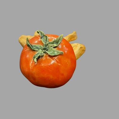 Susan Bergman Lotus Tomato Sculpture - 7"