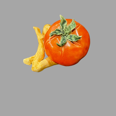 Susan Bergman Lotus Tomato Sculpture - 7"